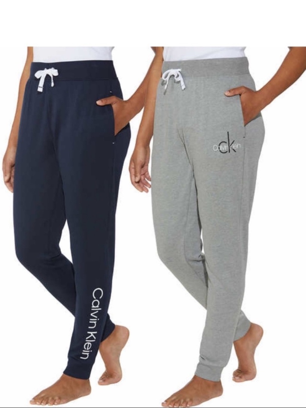 NWT Calvin Klein Ladies Women Jogger, 2-pack BLUE GRAY - size XL comfy casual